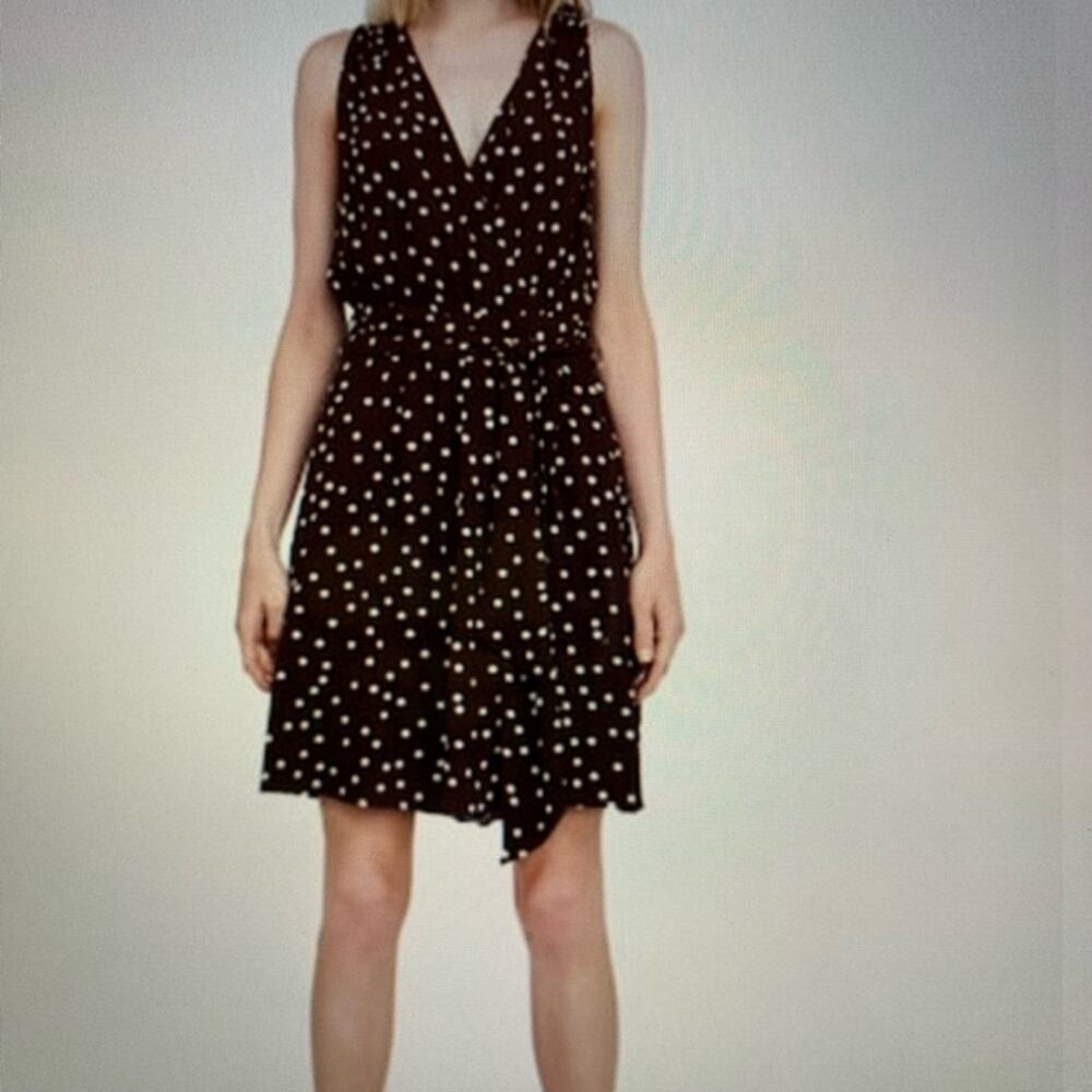 Zara Basic brown polka dot romper - image 5